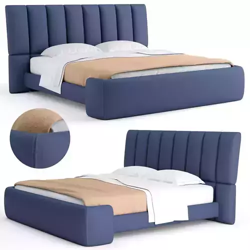Natuzzi Briq bed
