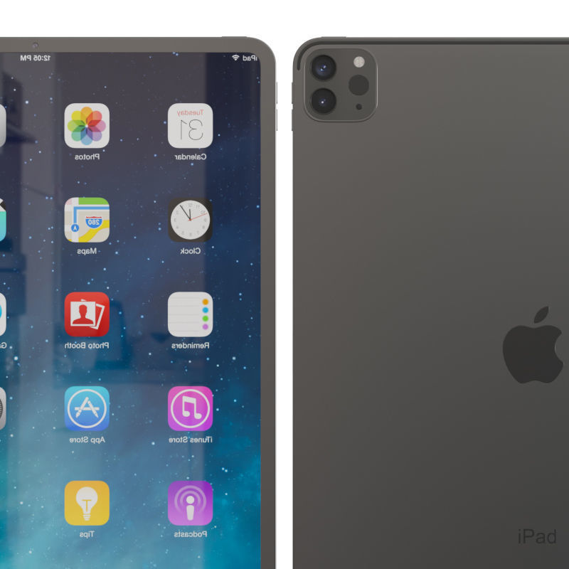 Apple Ipad Pro 12 2020 3D model_2
