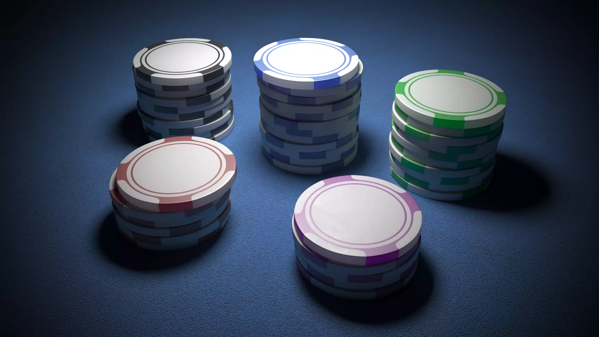 Casino Chips Poker Chips 3D Model Collection_0
