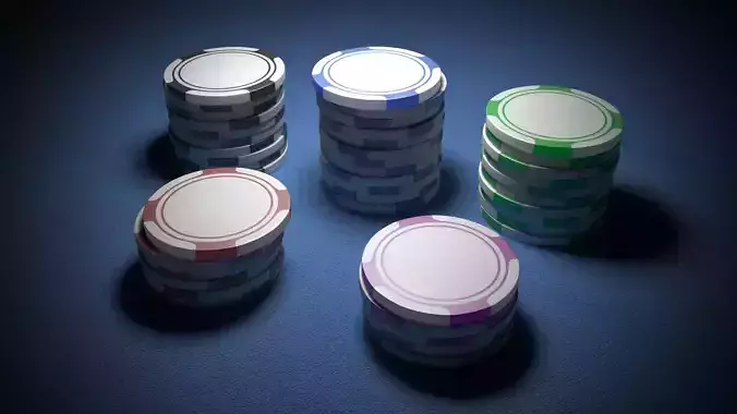 Casino Chips Poker Chips 3D Model Collection
