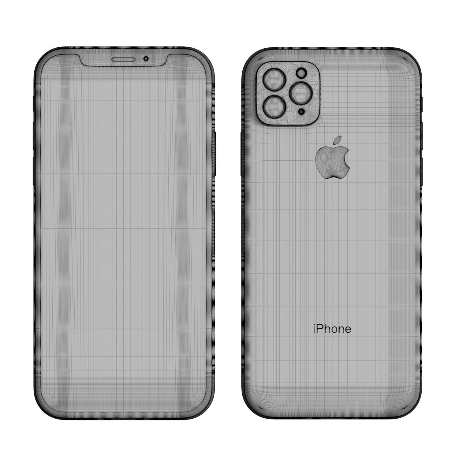 Iphone 11 Pro 3D model_4