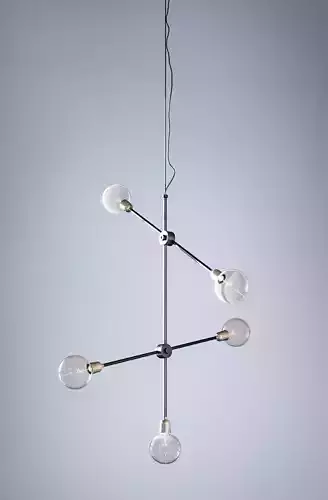 Molecular ceiling light Industrial style 3D model