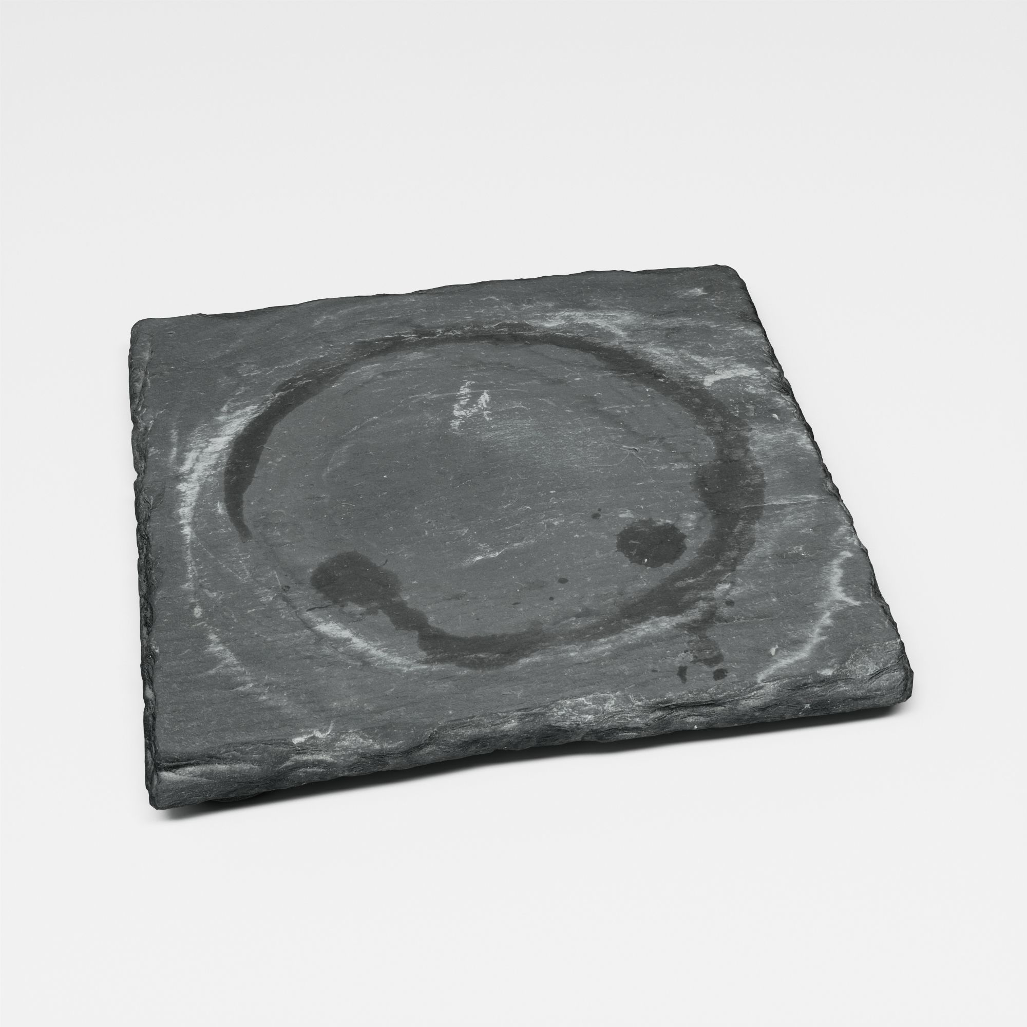 Slate coasters 3 3D model_2