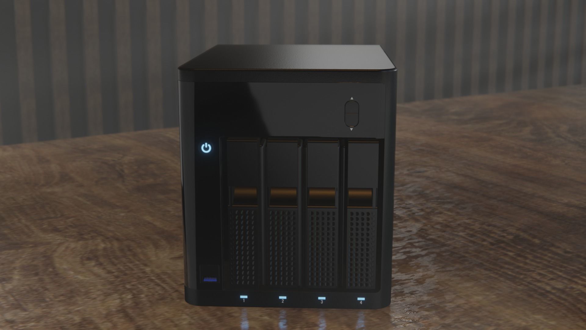 NAS storage device 3D model_2