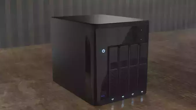 NAS storage device 3D model NAS storage device 3D model