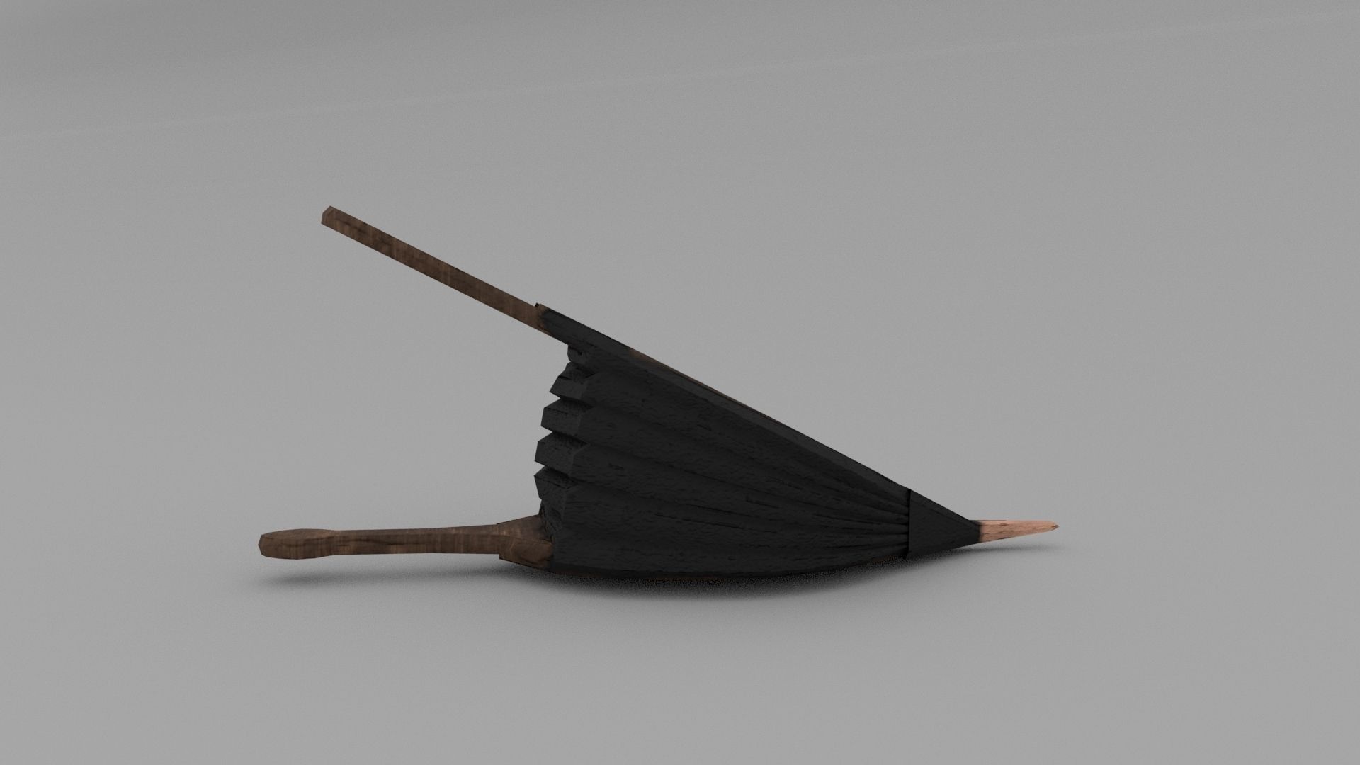 Bellows leaf Low-poly 3D model_4