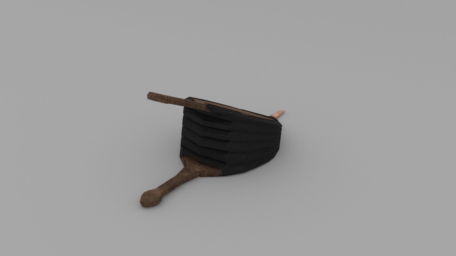 Bellows leaf Low-poly 3D model_2