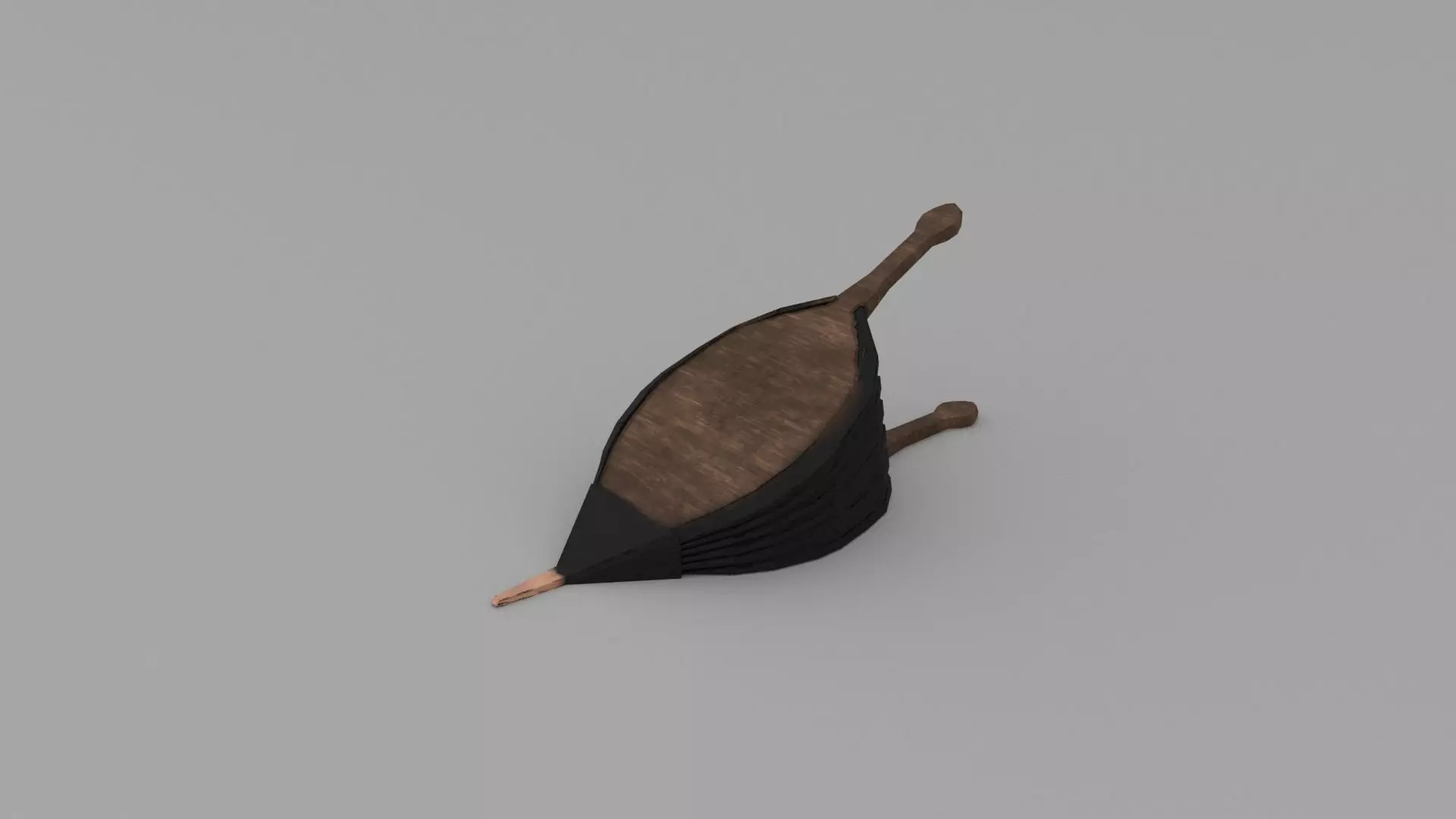 Bellows leaf Low-poly 3D model_0