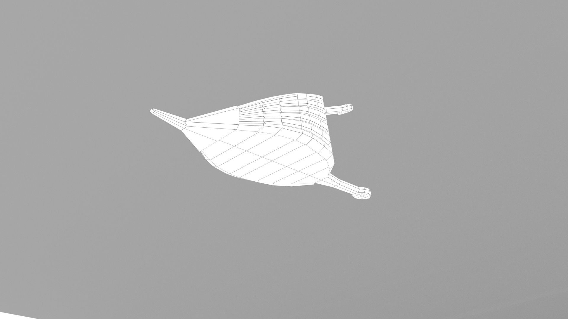 Bellows leaf Low-poly 3D model_8