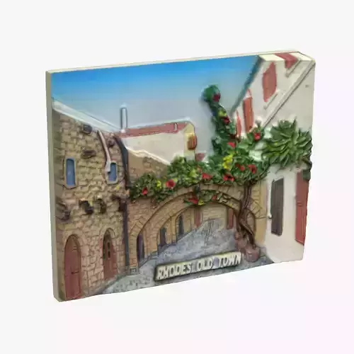 Rhodes Greece Magnet Souvenir 3D print model