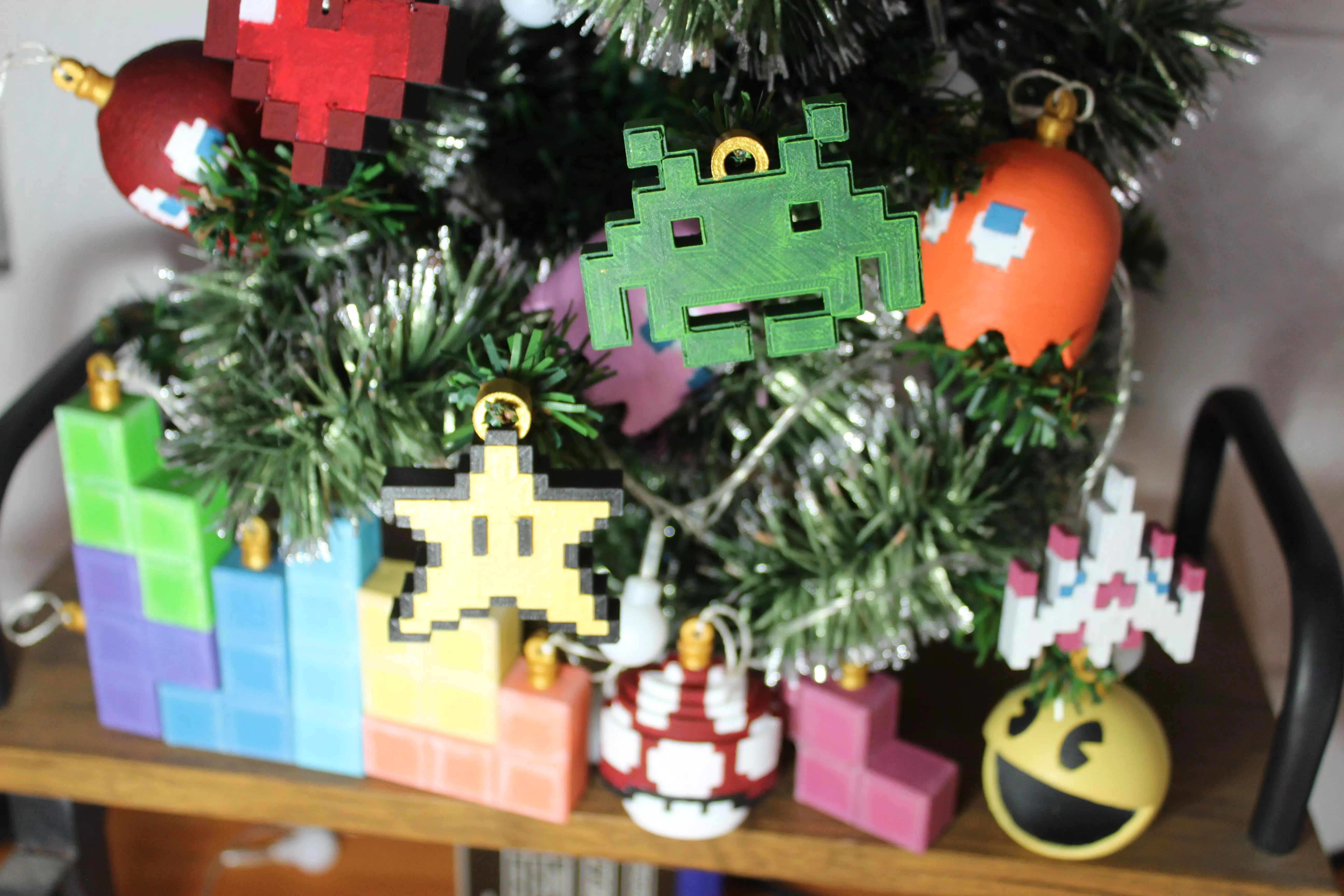 CHRISTMAS TREE DECORATION - RETRO GAME EDITION 3D print model_0