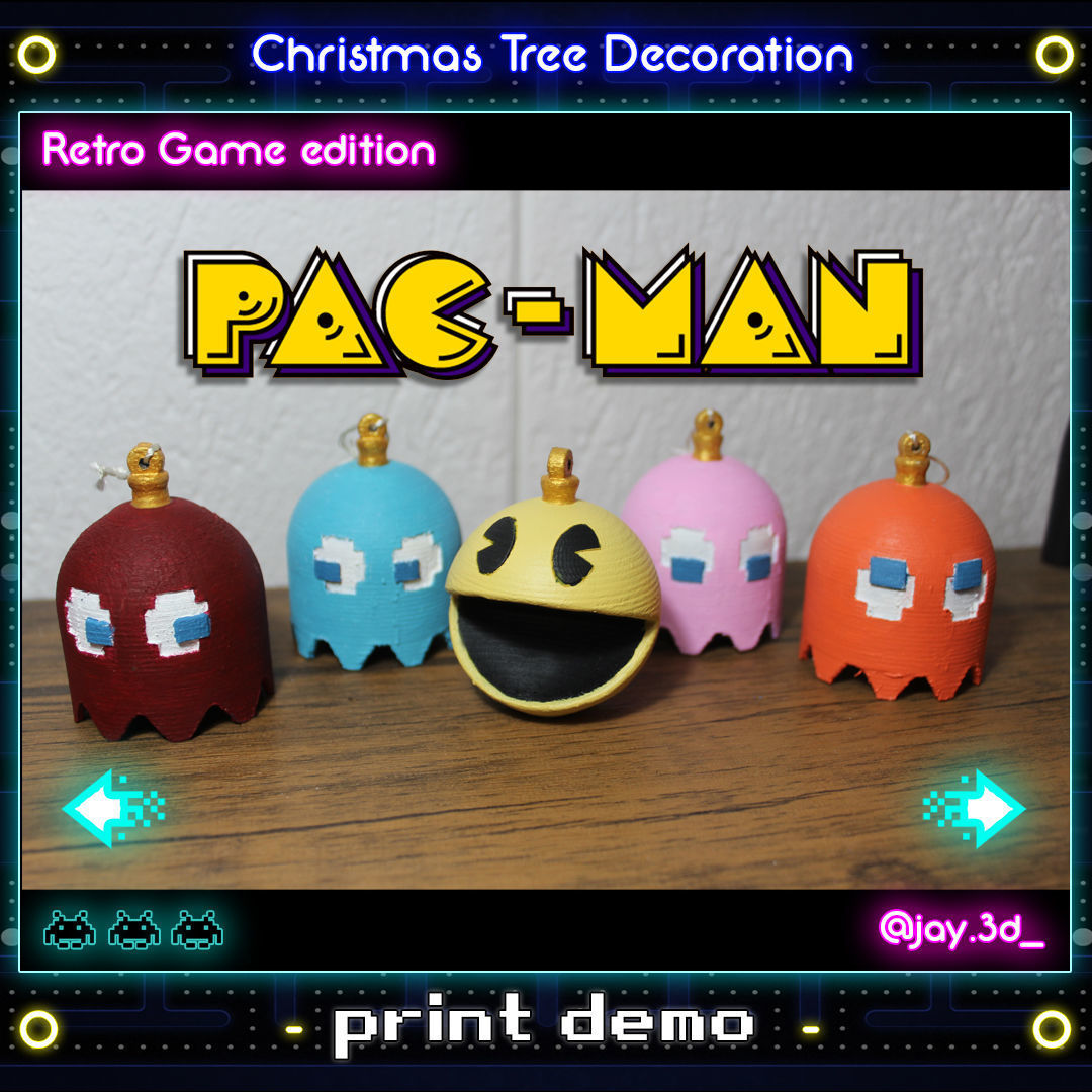 CHRISTMAS TREE DECORATION - RETRO GAME EDITION 3D print model_11