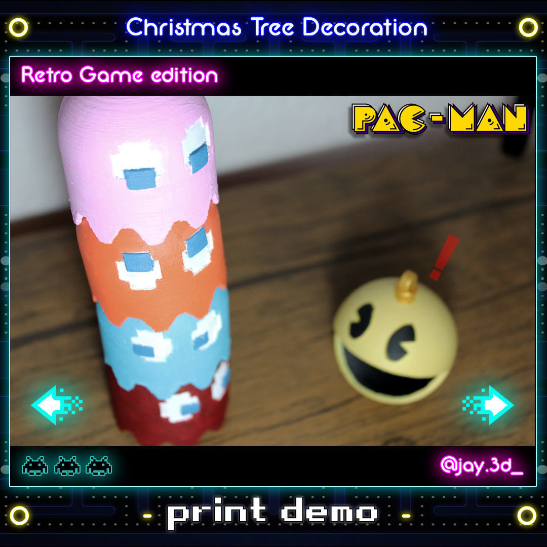 CHRISTMAS TREE DECORATION - RETRO GAME EDITION 3D print model_12
