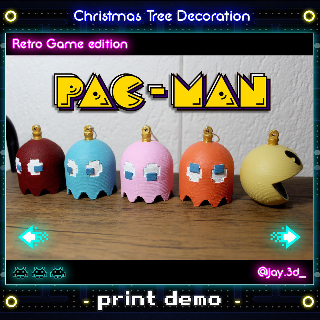 CHRISTMAS TREE DECORATION - RETRO GAME EDITION 3D print model_10