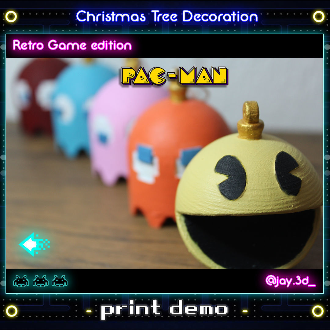 CHRISTMAS TREE DECORATION - RETRO GAME EDITION 3D print model_13