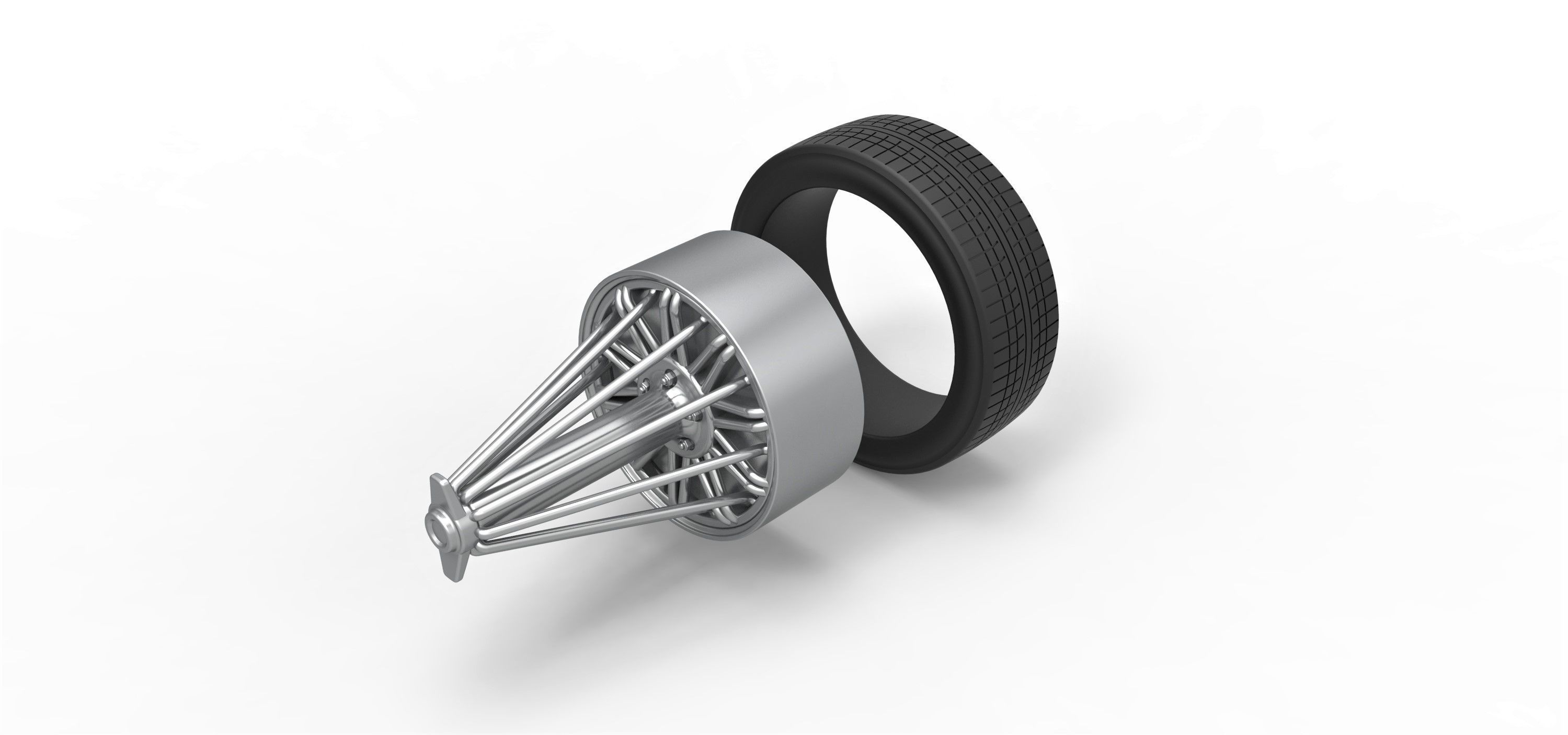 Slab wheel Scale 1 to 10 3D print model_6