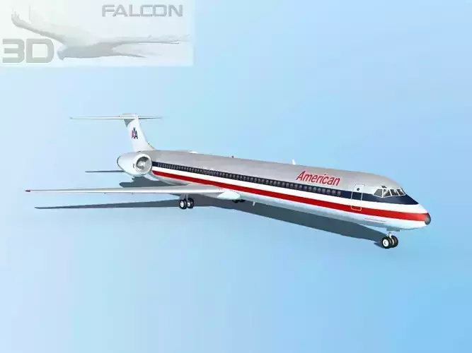 Falcon3D MD-80 American Airlines