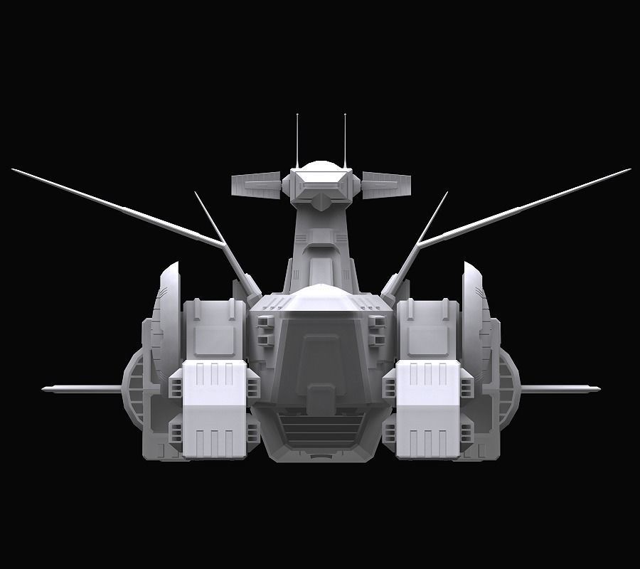 Gundam EF Whitebase model 3D model_5