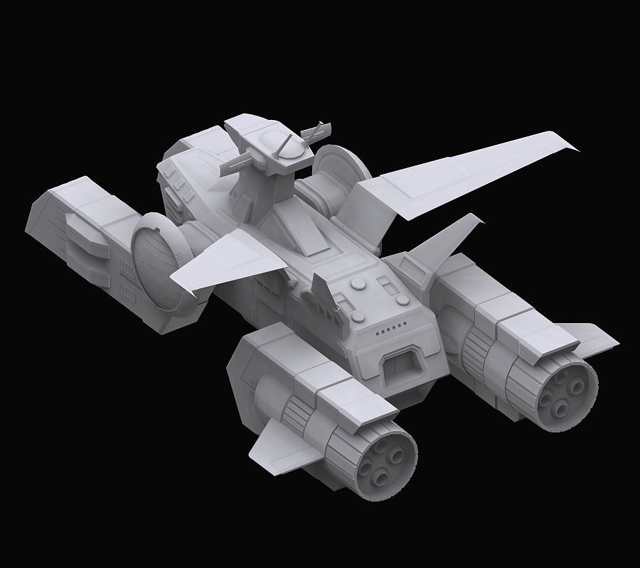 Gundam EF Whitebase model 3D model_2
