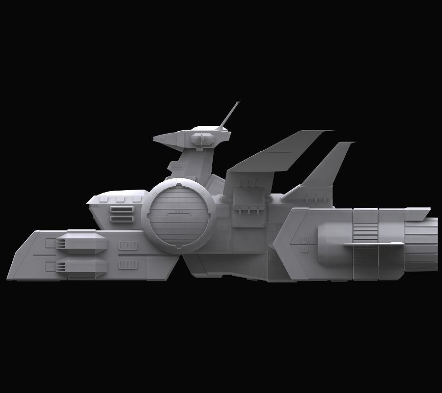 Gundam EF Whitebase model 3D model_6