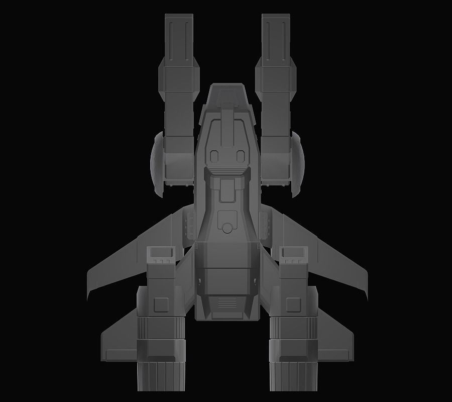 Gundam EF Whitebase model 3D model_9