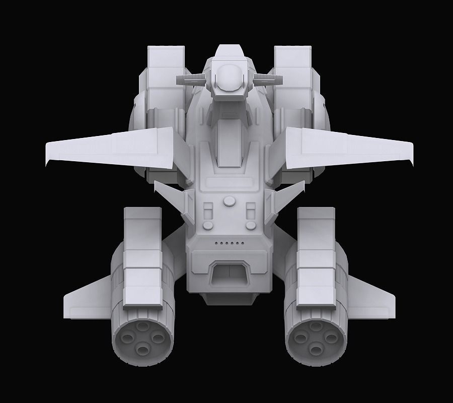 Gundam EF Whitebase model 3D model_3