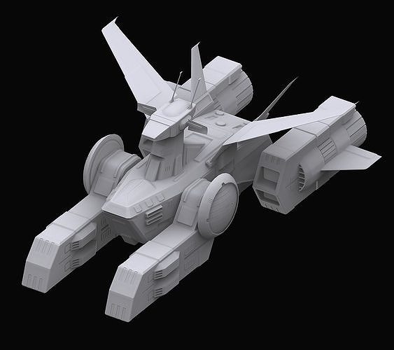 Gundam EF Whitebase model 3D model
