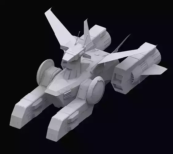 Gundam EF Whitebase model 3D model
