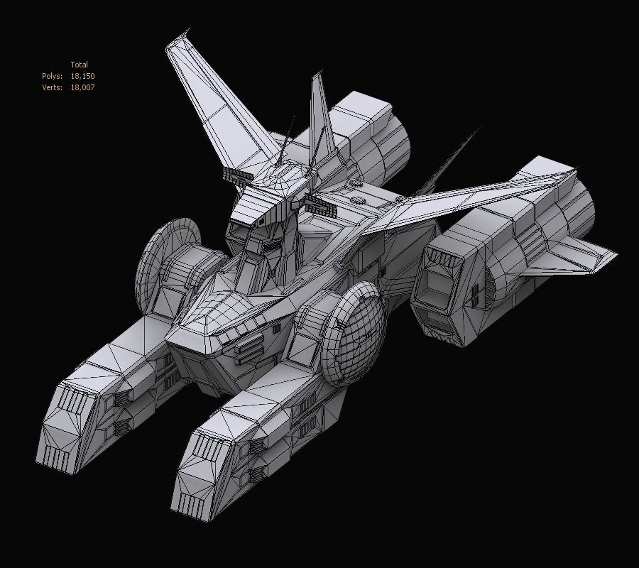 Gundam EF Whitebase model 3D model_1
