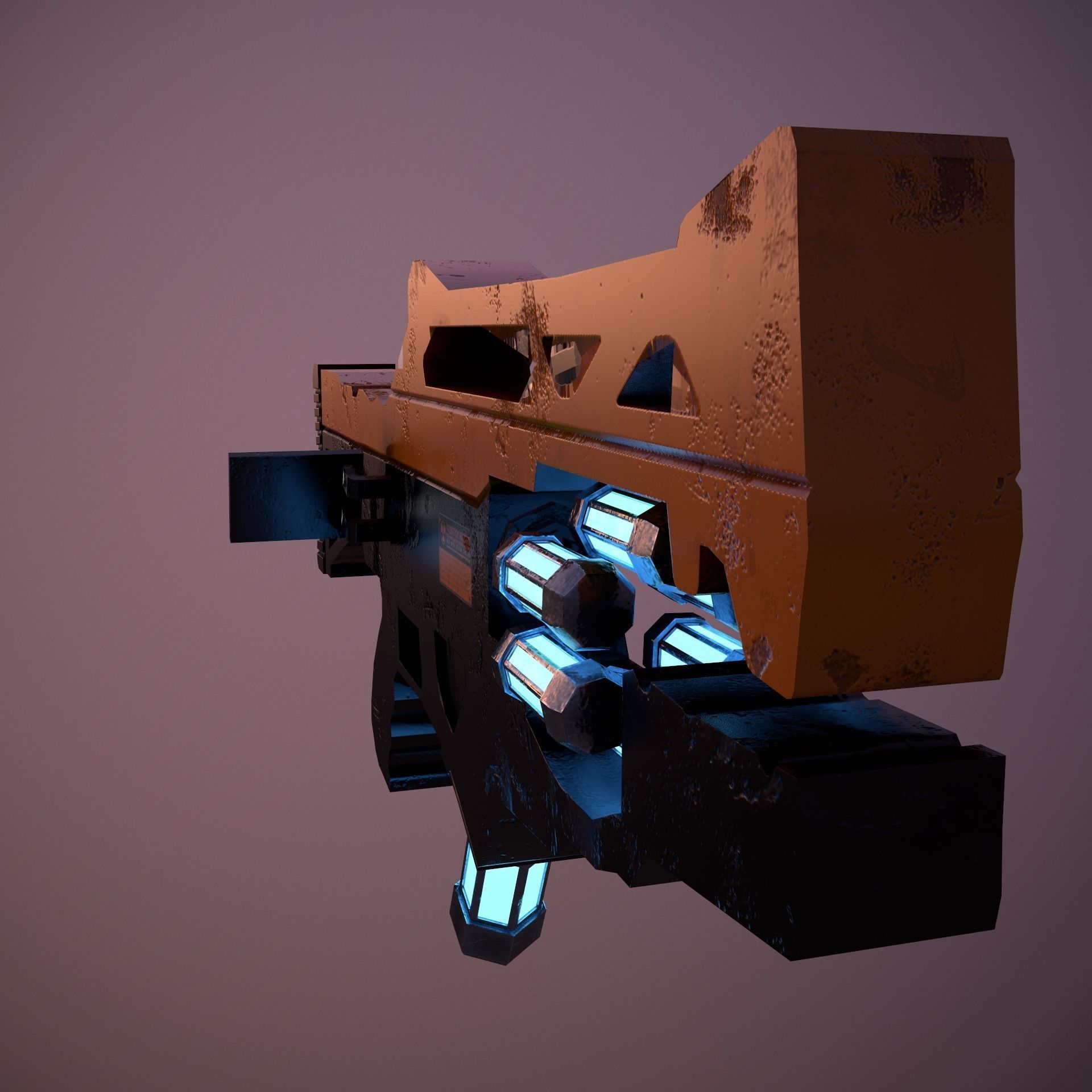 Conept Rifle  3D model_2