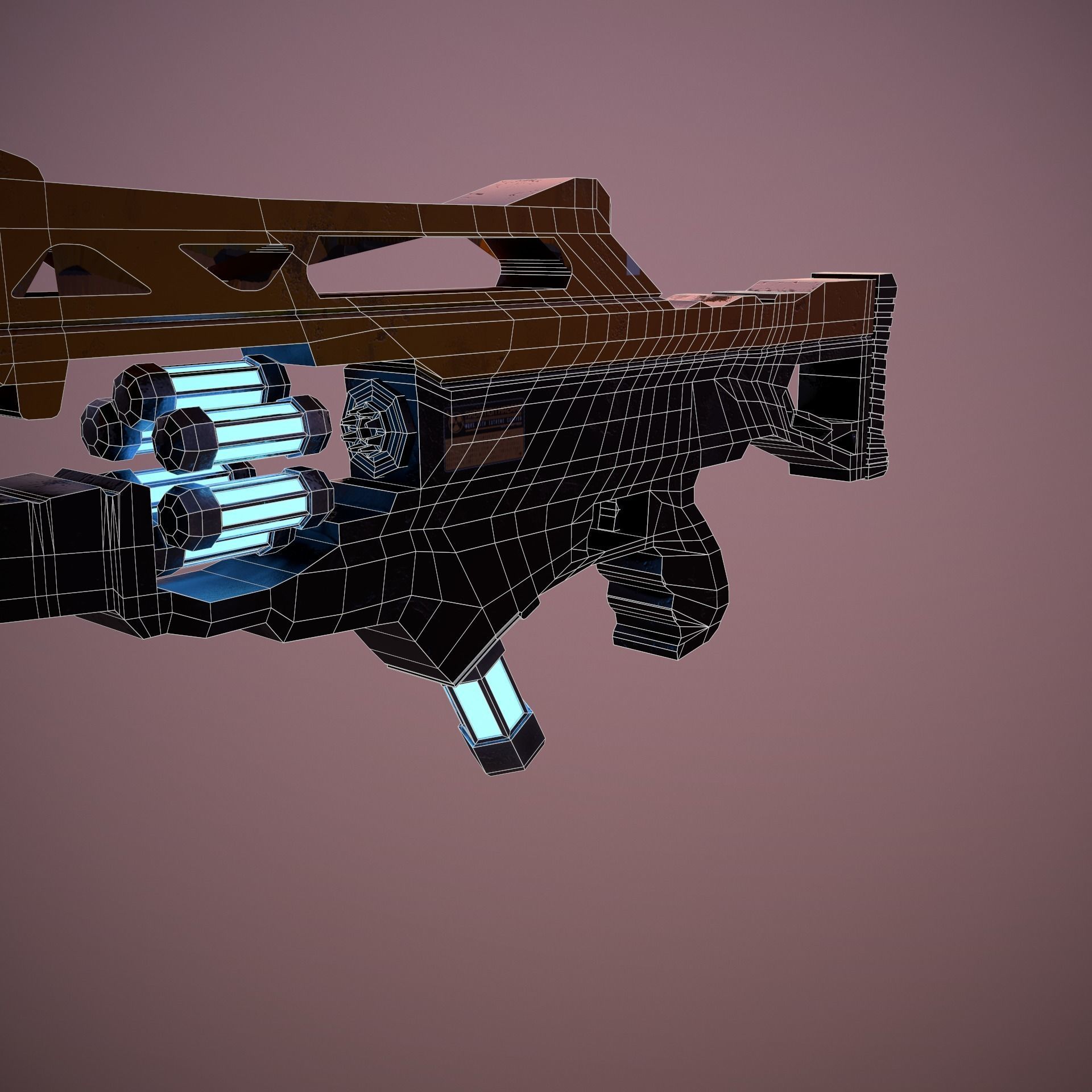 Conept Rifle  3D model_9