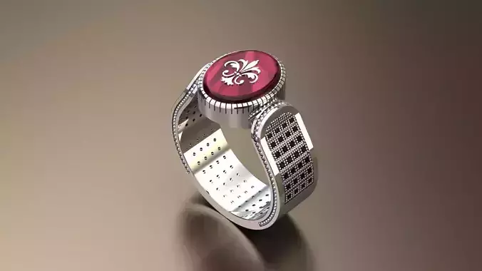 MEN RING LUXERY 3D print model