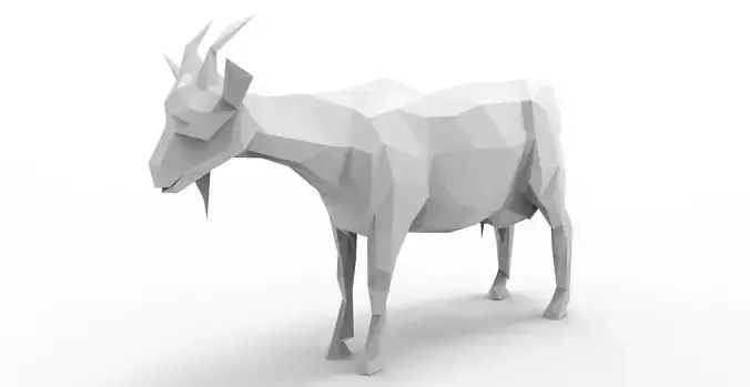 Lowpoly Animal - goat