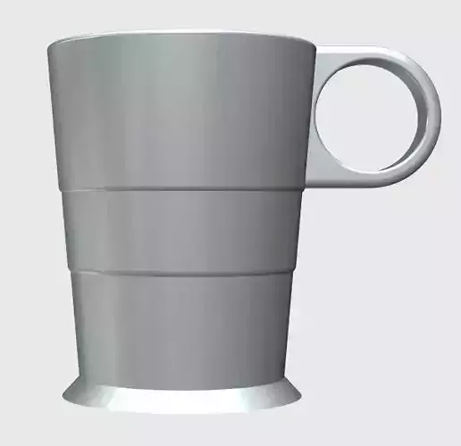 Doc Holliday Tin Cup Tombstone 3D print model