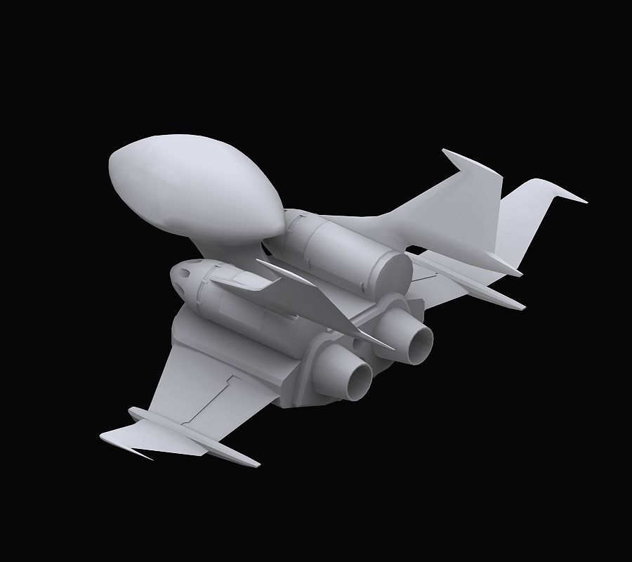 Gundam Zeon Dopp model 3D model_2
