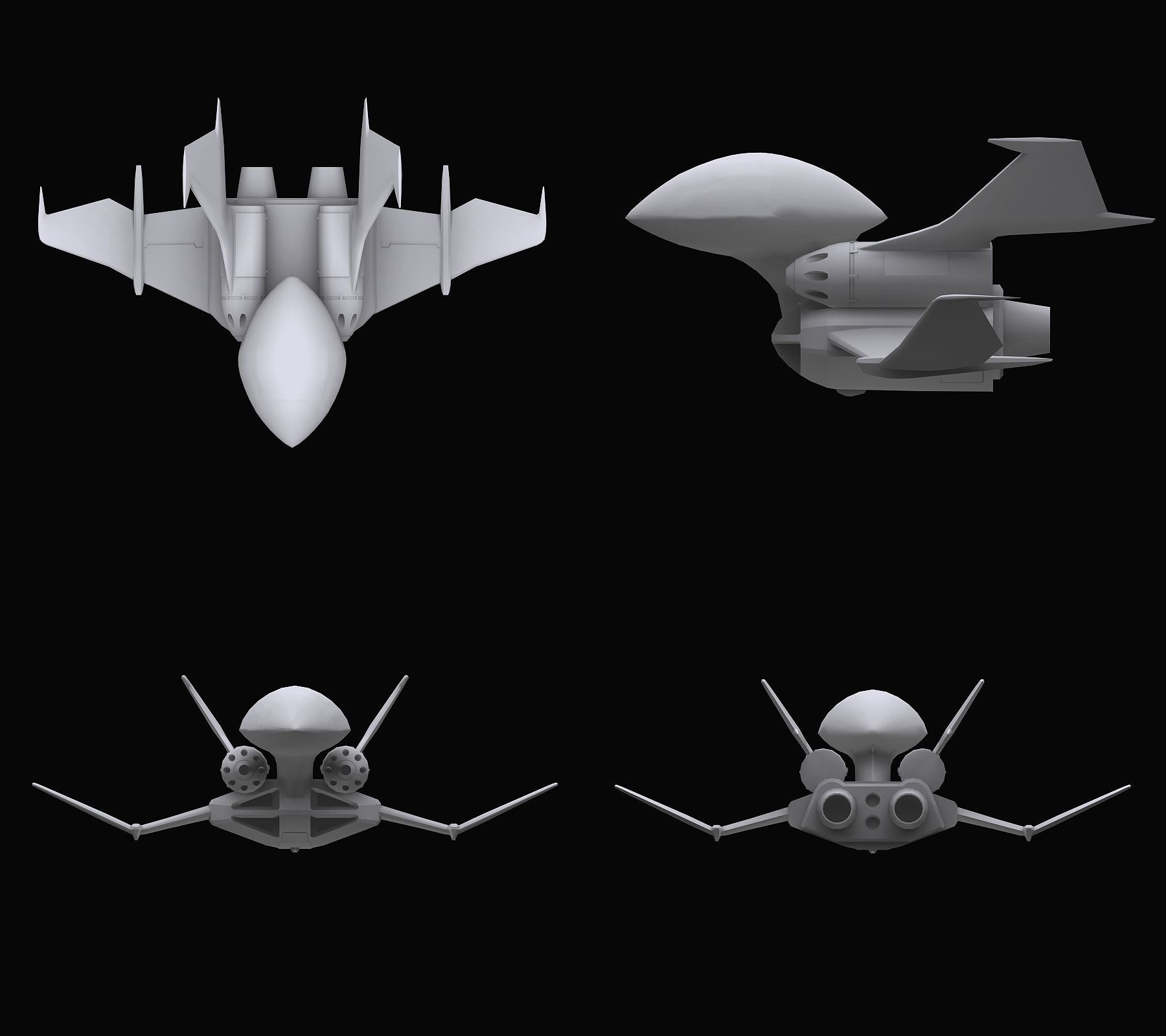 Gundam Zeon Dopp model 3D model_11