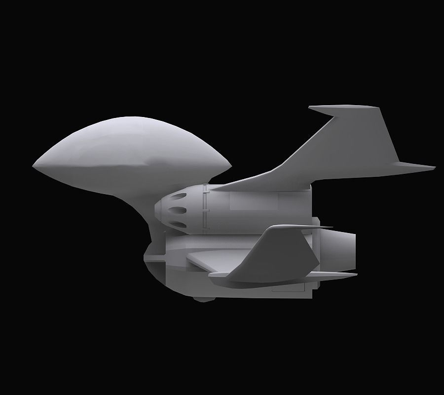 Gundam Zeon Dopp model 3D model_6