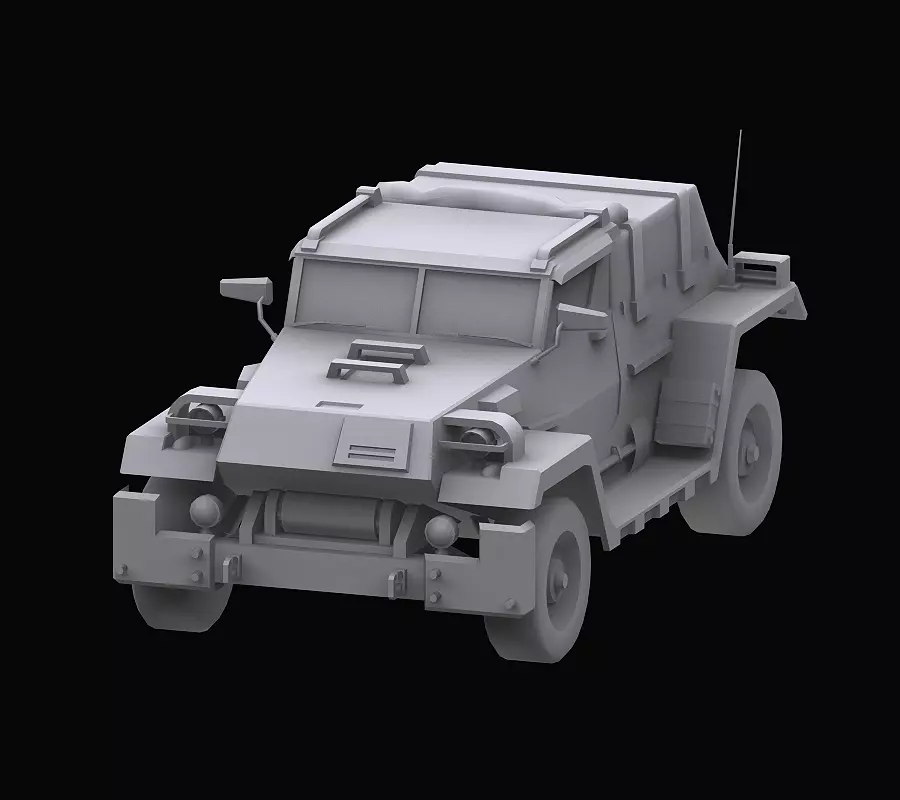 Gundam Zeon Jeep model 3D model_0