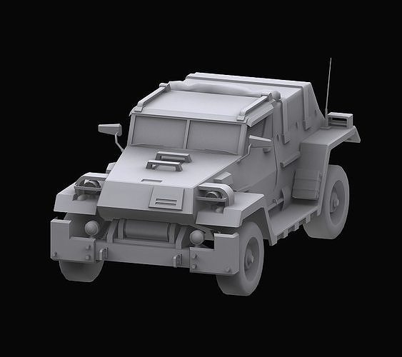 Gundam Zeon Jeep model 3D model