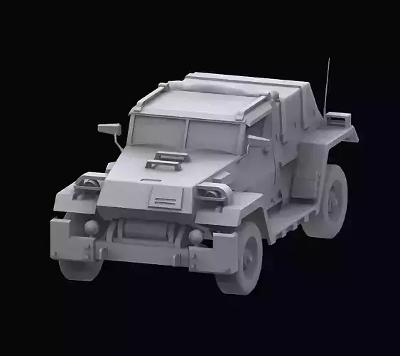 Gundam Zeon Jeep model 3D model