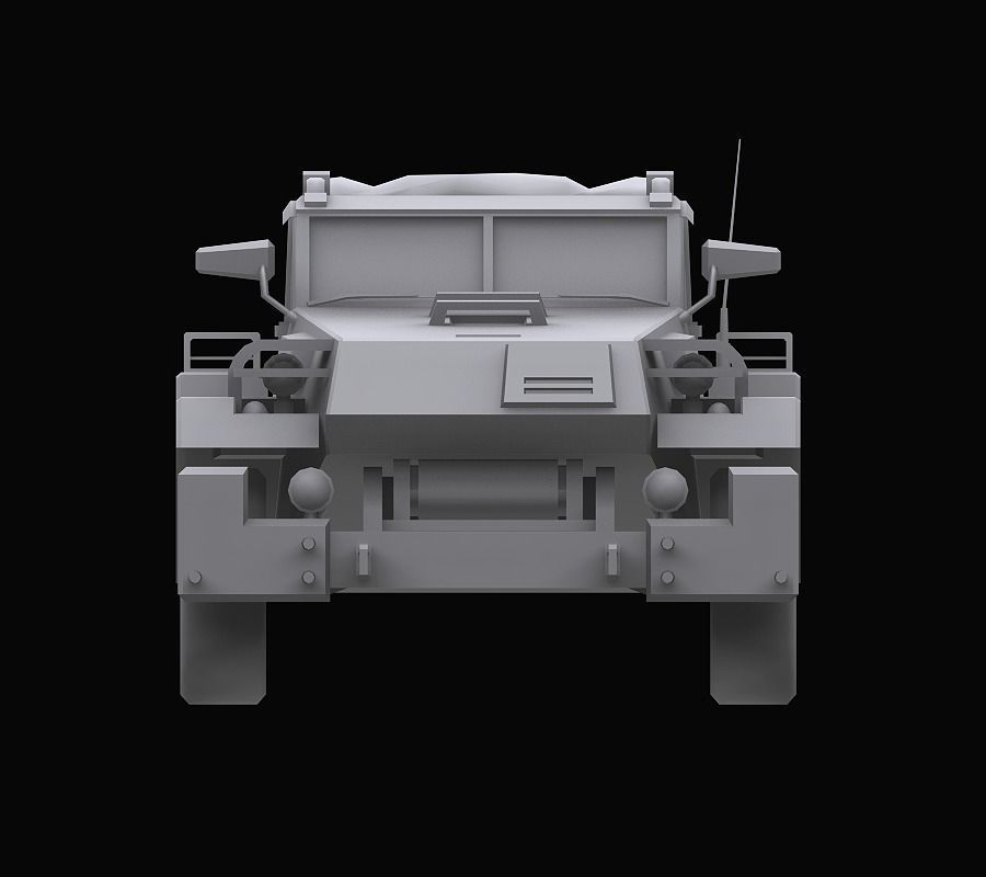 Gundam Zeon Jeep model 3D model_5