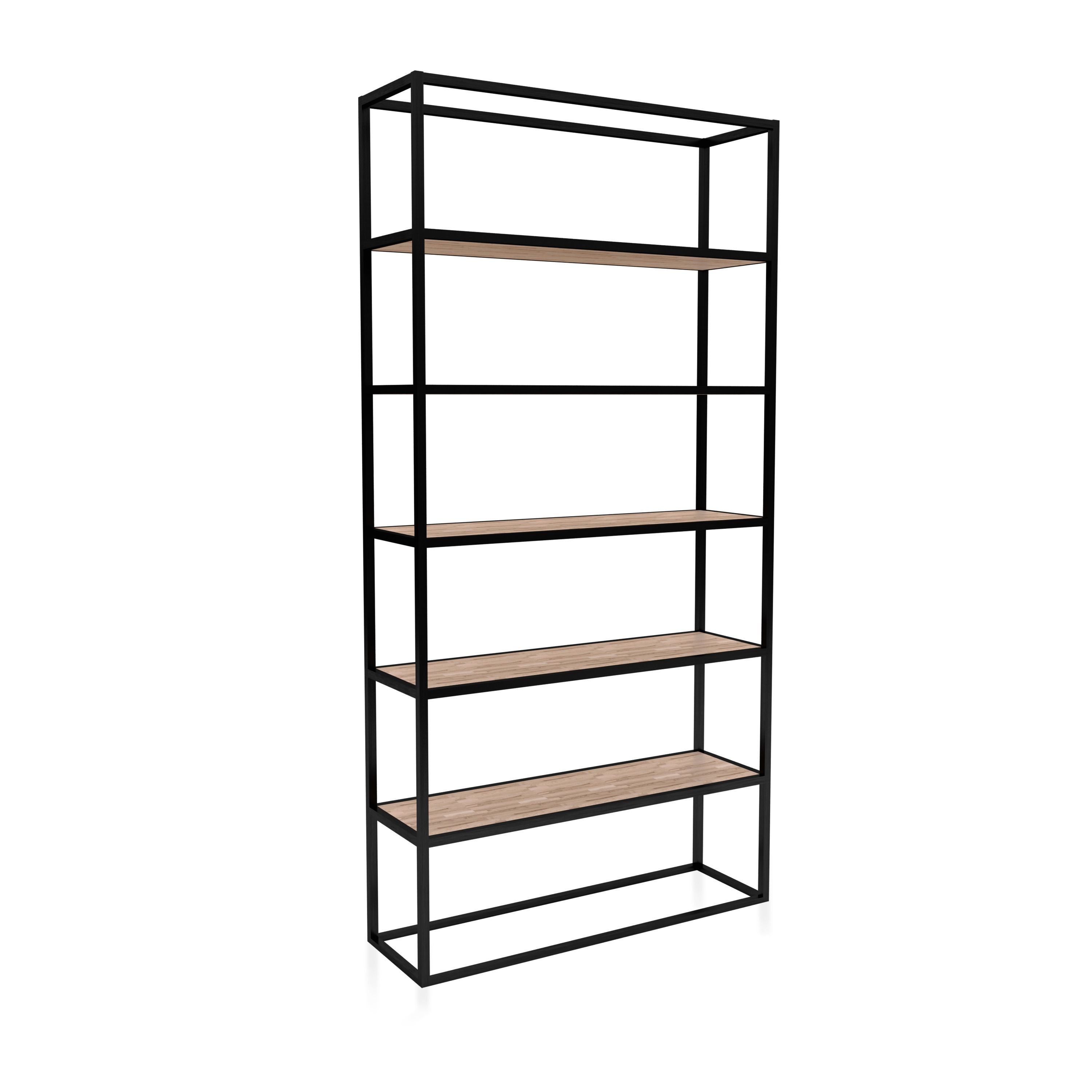 Bookshelf Loft Industrial furniture Corona Scene 3D model_1