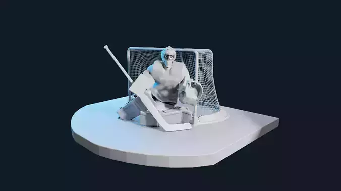 HOCKEY GOALIE POSE 5 MODEL NO TEXTURE 3D print model