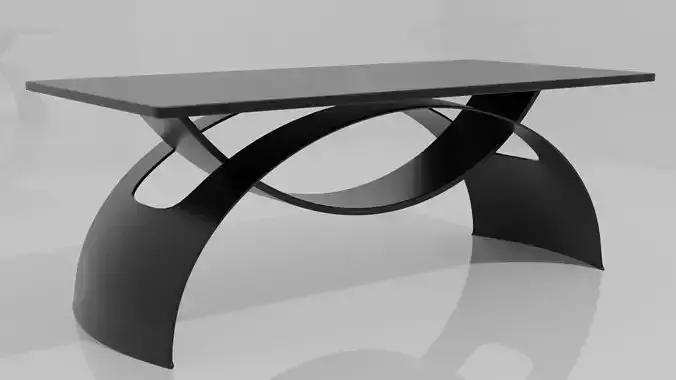 Balance Table Low Poly Interior - Balance Dining Table