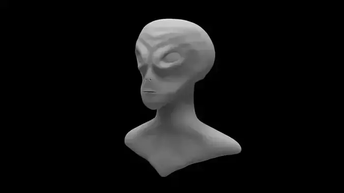 Sculpted Alien Head