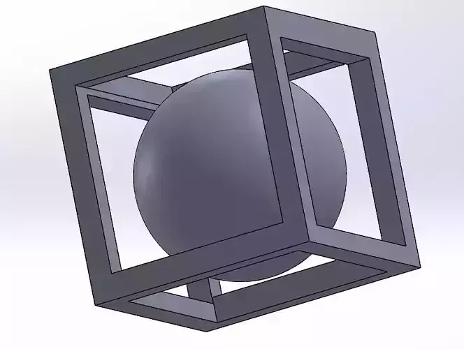 Paradox Ball in Box 3D print model