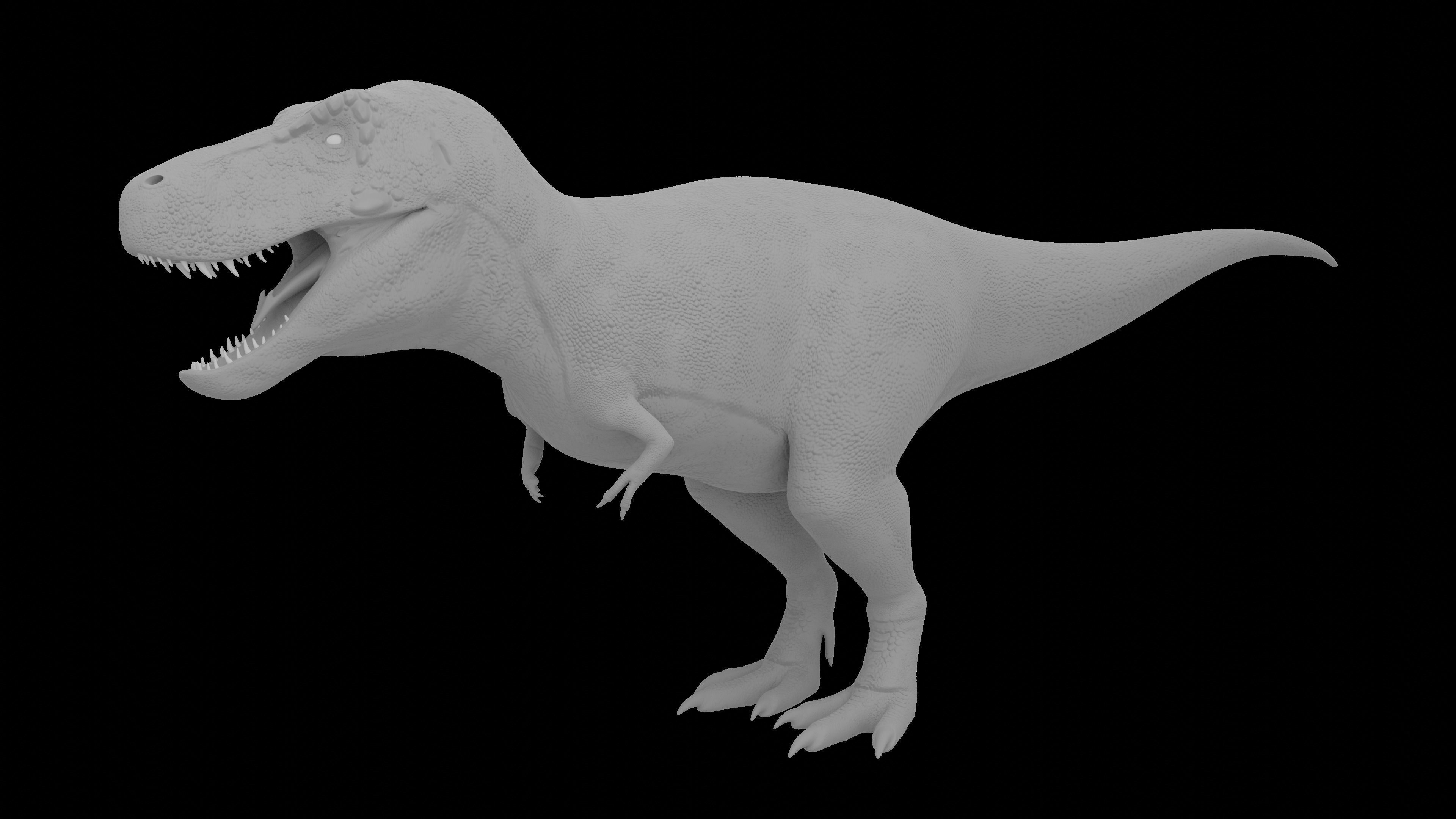 Tyrannosaurus rex Low-poly 3D model_4