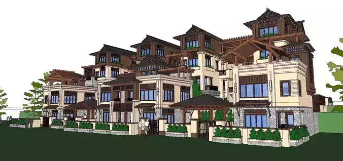 Nobility-History-Castle-Villa-067 asian style apartment building