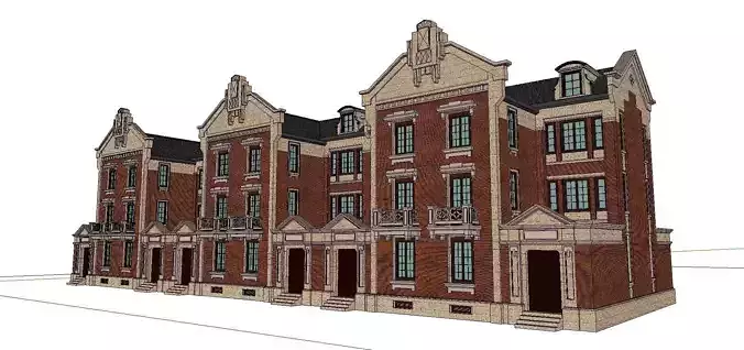 Nobility-History-Castle-Villa-073 brick townhouses