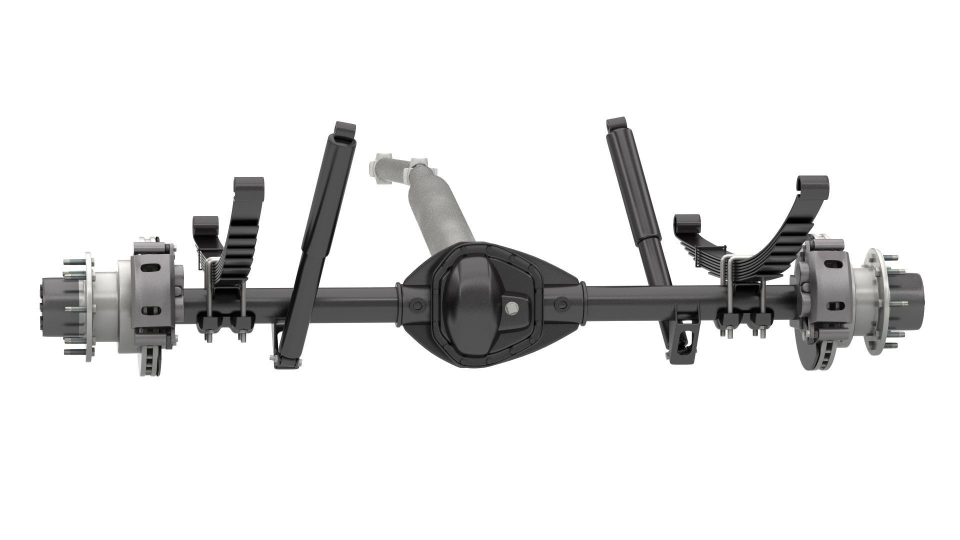 DUALLY AXLE AND DRIVESHAFT 3D model_2